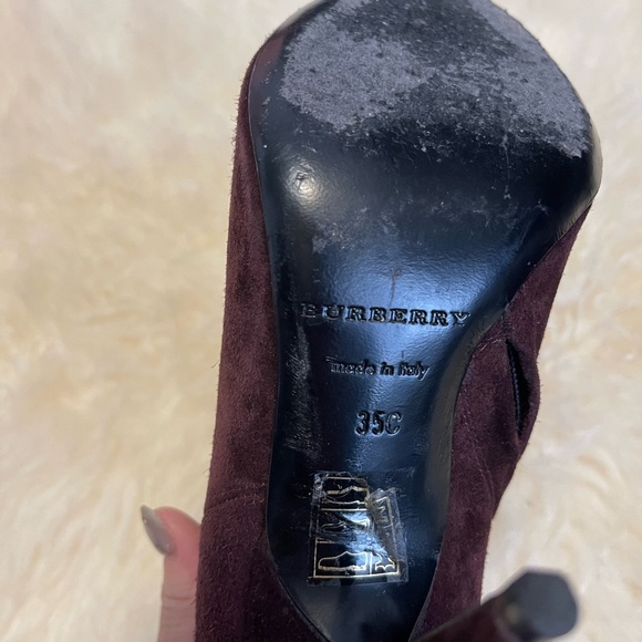 Burberry open toe suede booties - Picture 7 of 15